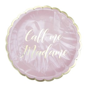 ASSIETTES FESTONNEES CALL ME MADAME 23CM X 8