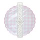 ASSIETTES FESTONNEES VICHY ROSE 23CM X 8