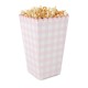 BOITES A POP-CORN VICHY ROSE X 8