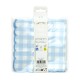 SERVIETTES FESTONNEES 33X33CM VICHY BLEU X 16
