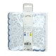 SERVIETTES FESTONNEES 33X33CM FLEUR BLEUE X 16
