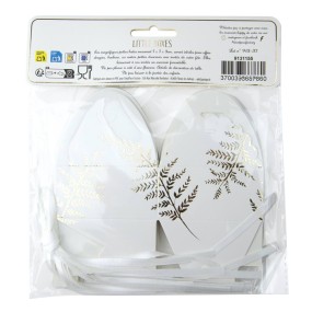 PETITES BOITES A FESTONS FOUGERE WHITE  X 8
