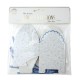 PETITES BOITES A FESTONS FLEUR BLEUE X 8