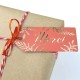 ETIQUETTES CADEAUX FOUGERE TERRACOTTA X 10