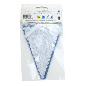 GUIRLANDE FANIONS FLEUR BLEUE 3M