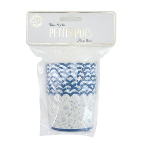 PETITS POTS FLEUR BLEUE X 8