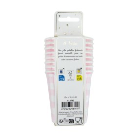 GOBELETS 200ML VICHY ROSE X 8