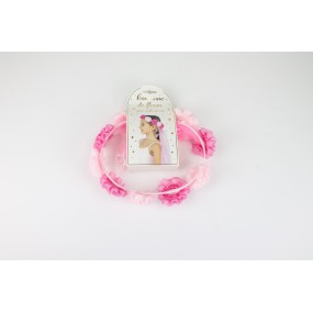 COURONNE DE FLEUR AVEC VOILE