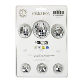 PIC DECO EN BOIS X6 BOULE DISCO