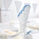SERVIETTES FESTONNEES 33X33CM FLEUR BLEUE X 16
