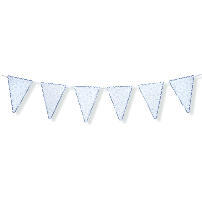 GUIRLANDE FANIONS FLEUR BLEUE 3M