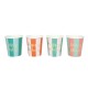 GOBELETS FESTONNES 200ML HAPPY BIRTHDAY X 8