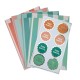 POCHETTES PAPIER HAPPY BIRTHDAY MULTICOLORE X 8PCS