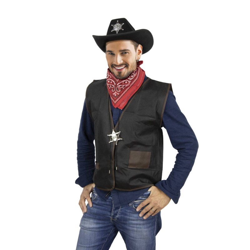 SET COWBOY ADULTE 3PCS