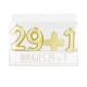 SET DE BOUGIES DOREES 29+1
