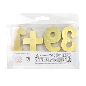 SET DE BOUGIES DOREES 39+1