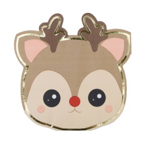 SERVIETTES RENNE NOEL X 16