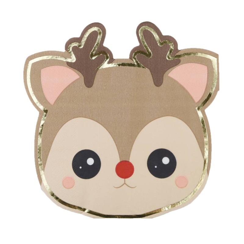 SERVIETTES RENNE NOEL X 16