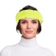 BANDEAU FOURRURE JAUNE FLUO