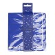 SERVIETTES FESTONNEES 33X33CM BLEU MARINE ET OR X 16