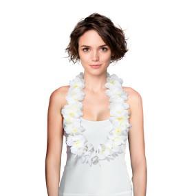 3332001 collier Hawaï vahiné blanc