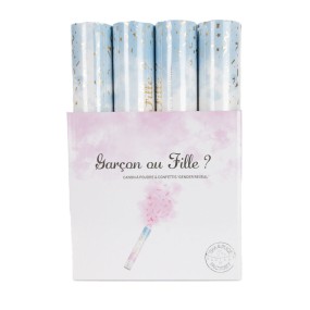 CANON A CONFETTI POUDRE 30CM GENDER REVEAL PINK