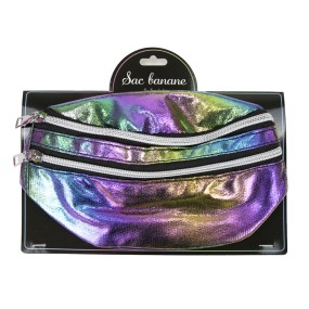 SAC BANANE IRISE BLEU