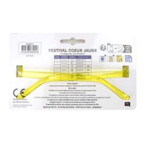 LUNETTES FESTIVAL COEUR JAUNE