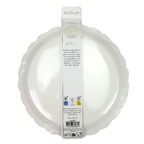 ASSIETTES FESTONNEES 23CM HAPPY BIRTHDAY X 8