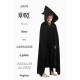 CAPE CAPUCHE NOIRE 95CM