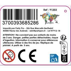 PISTOLET DE PIRATE DORE