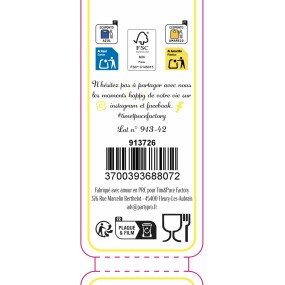 ASSIETTES FESTONNEES CHERRY 18CM  X 8