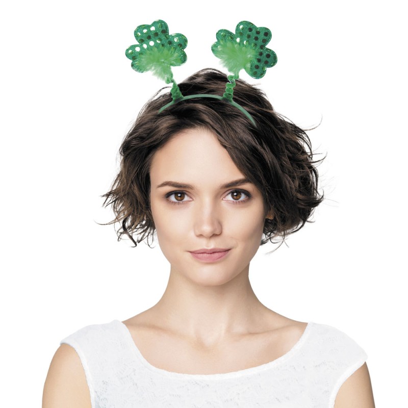 SERRE TETE TREFLE SEQUINS SAINT PATRICK