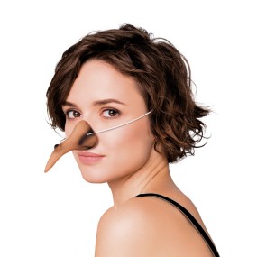 Nez de sorcière couleur chair avec élastique