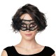 MASQUE VENITIEN FLEUR ET DENTELLE NOIRE