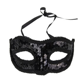 MASQUE VENITIEN SEQUINS NOIRS