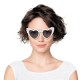 LUNETTES VINTAGE COEUR BLANCHES AVEC PERLES