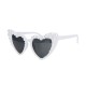 LUNETTES VINTAGE COEUR BLANCHES AVEC PERLES