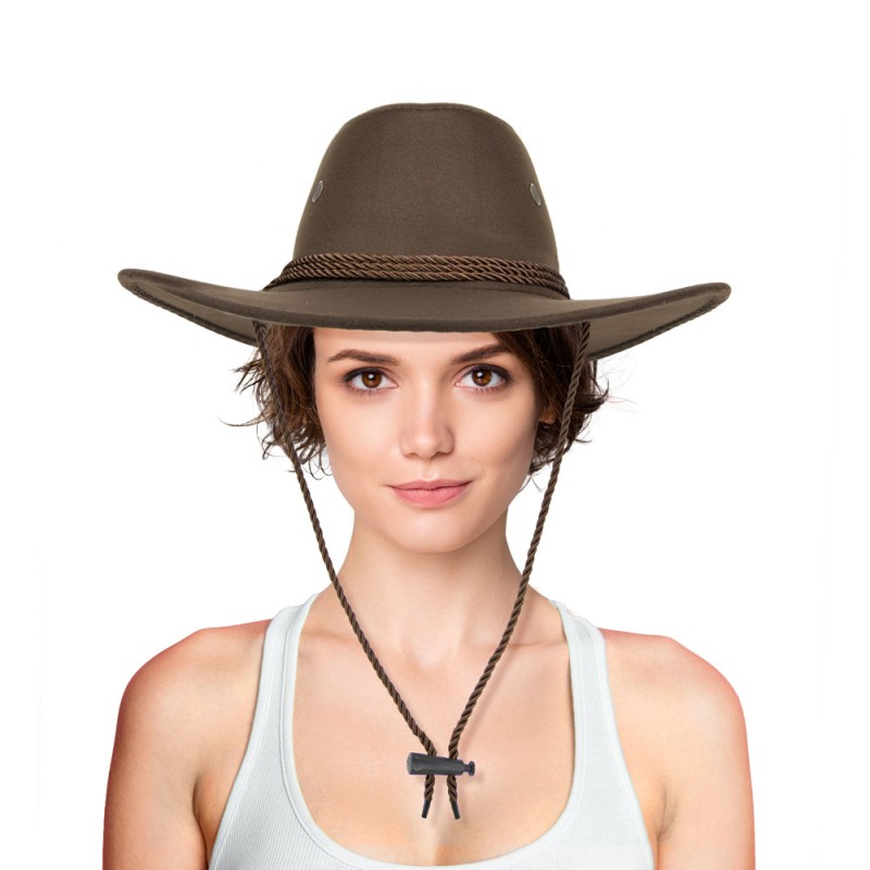 Chapeau cowboy calmity marron foncé