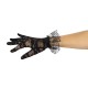 Gants cours noir en dentelle
