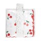 SERVIETTES FESTONNEES 33X33CM CHERRY X 16