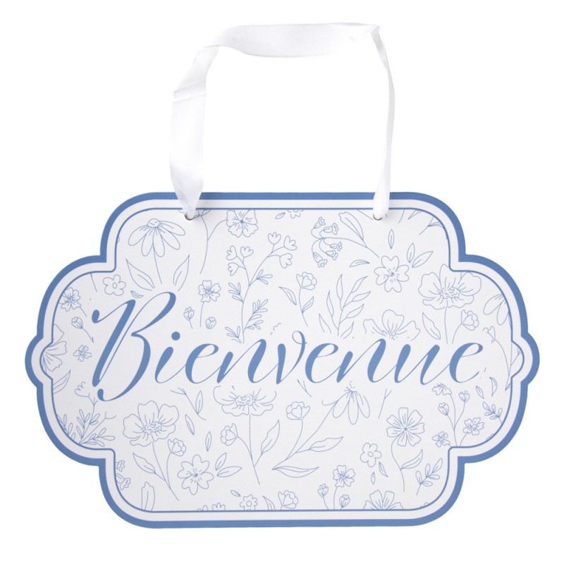 panneau bienvenue fleur bleue