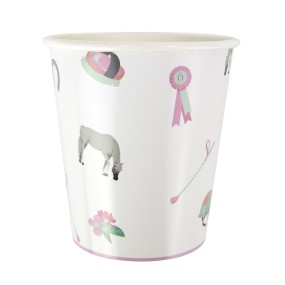 Gobelet cheval motif équitation