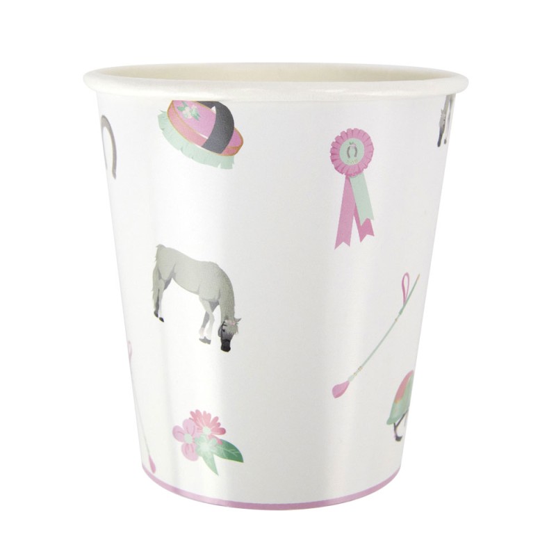 Gobelet cheval motif équitation