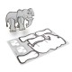 PUZZLE 8 PCES ANIMAL ZOO 3D 10.5X6.5CM
