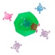 JEU DE GRENOUILLES SAUTEUSES 10CM 6P