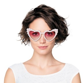 LUNETTES VINTAGE COEUR PINK...