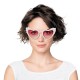 LUNETTES VINTAGE COEUR PINK AVEC PERLES