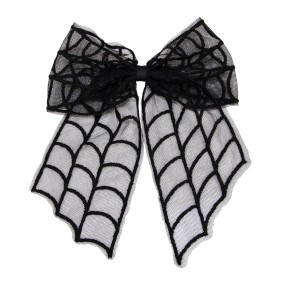 NOEUD CHEVEUX HALLOWEEN NOIR