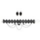 COLLIER ET BOUCLES D'OREILLES GOTHIQUES